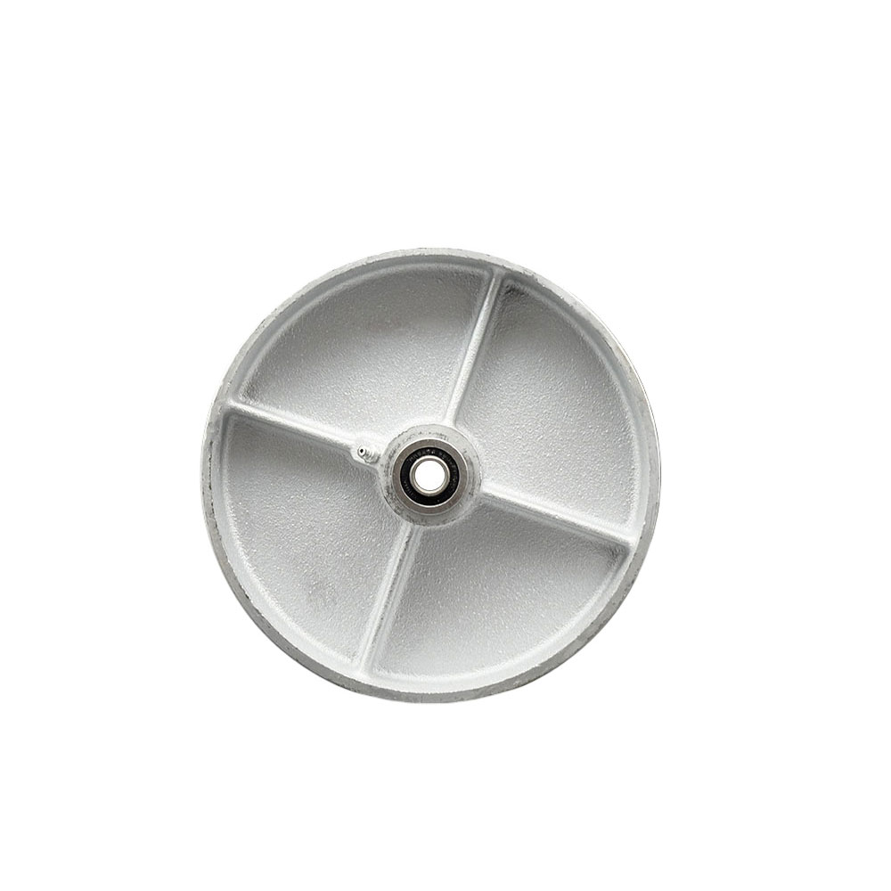 8" x 2" Semi Steel Cast Iron Wheel Only with Precision Ball Bearing - 1/2" Bore - 1400 lbs Capacity per Wheel  -  Service Caster Brand — photo 1