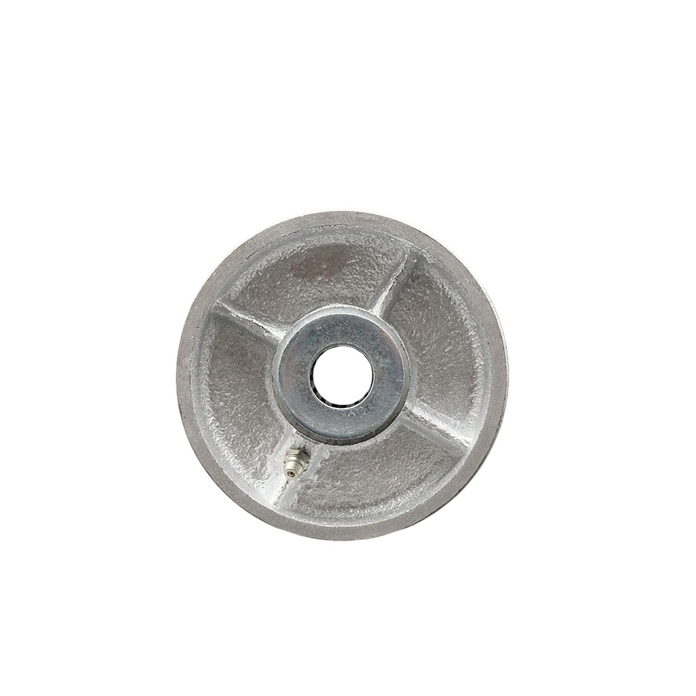 4" x 1.5" Semi Steel Cast Iron Wheel Only with Roller Bearing - 1/2" Bore - 600 lbs Capacity per Wheel  -  Service Caster Brand — photo 1