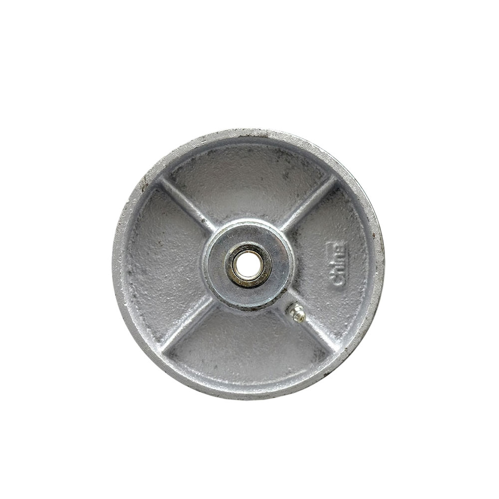5" x 1.5" Semi Steel Cast Iron Wheel Only with Roller Bearing - 3/8" Bore - 600 lbs Capacity per Wheel  -  Service Caster Brand — photo 1