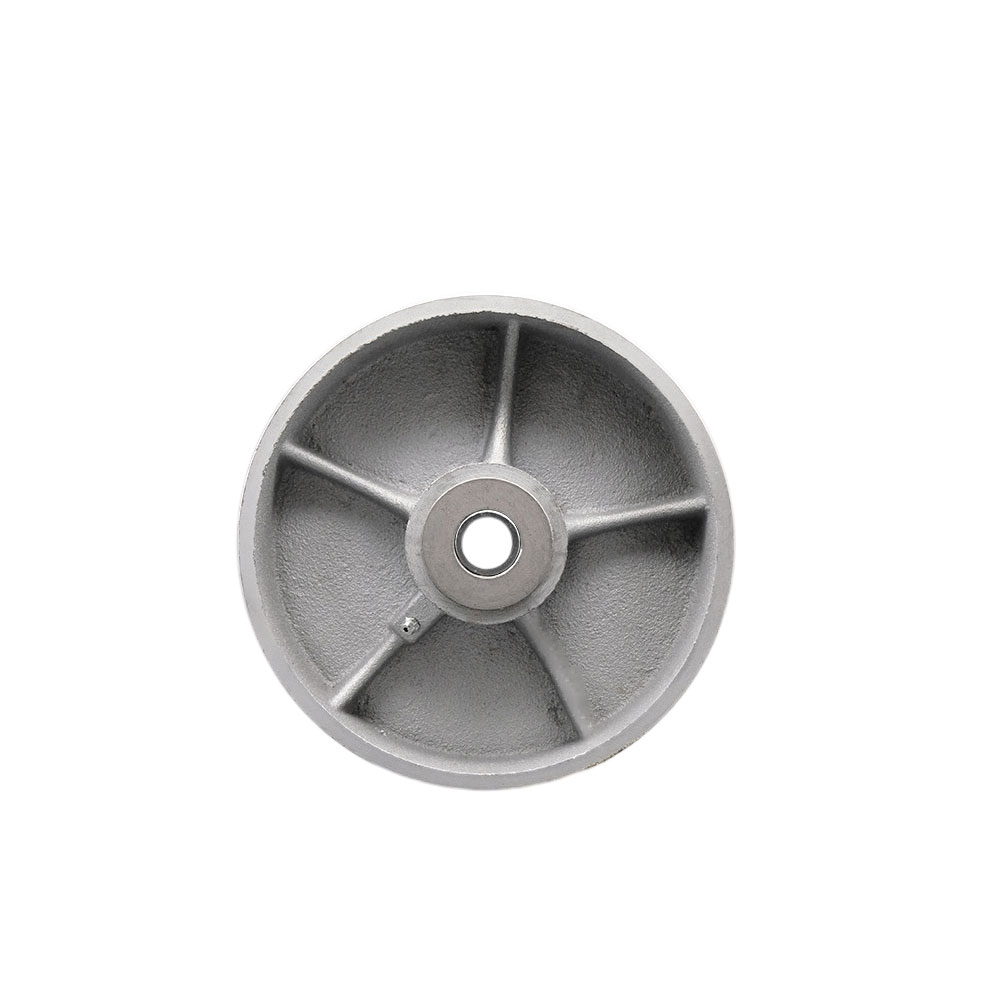 8" x 3" Semi Steel Cast Iron Wheel Only with Roller Bearing - 3/4" Bore - 2500 lbs Capacity per Wheel  -  Service Caster Brand — photo 1