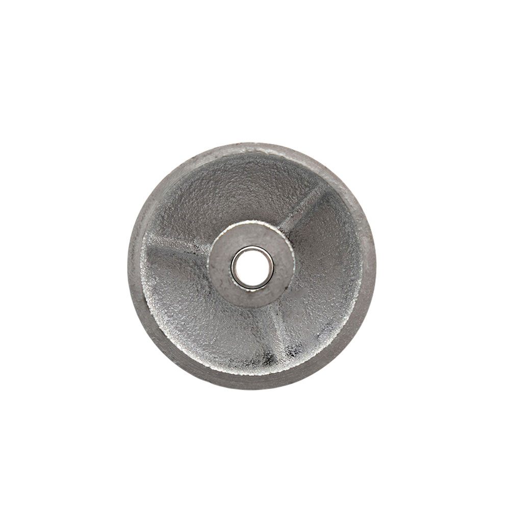 3" x 1.25" Semi Steel Cast Iron Wheel Only - 3/8" Bore - 350 lbs Capacity per Wheel  -  Service Caster Brand — photo 1
