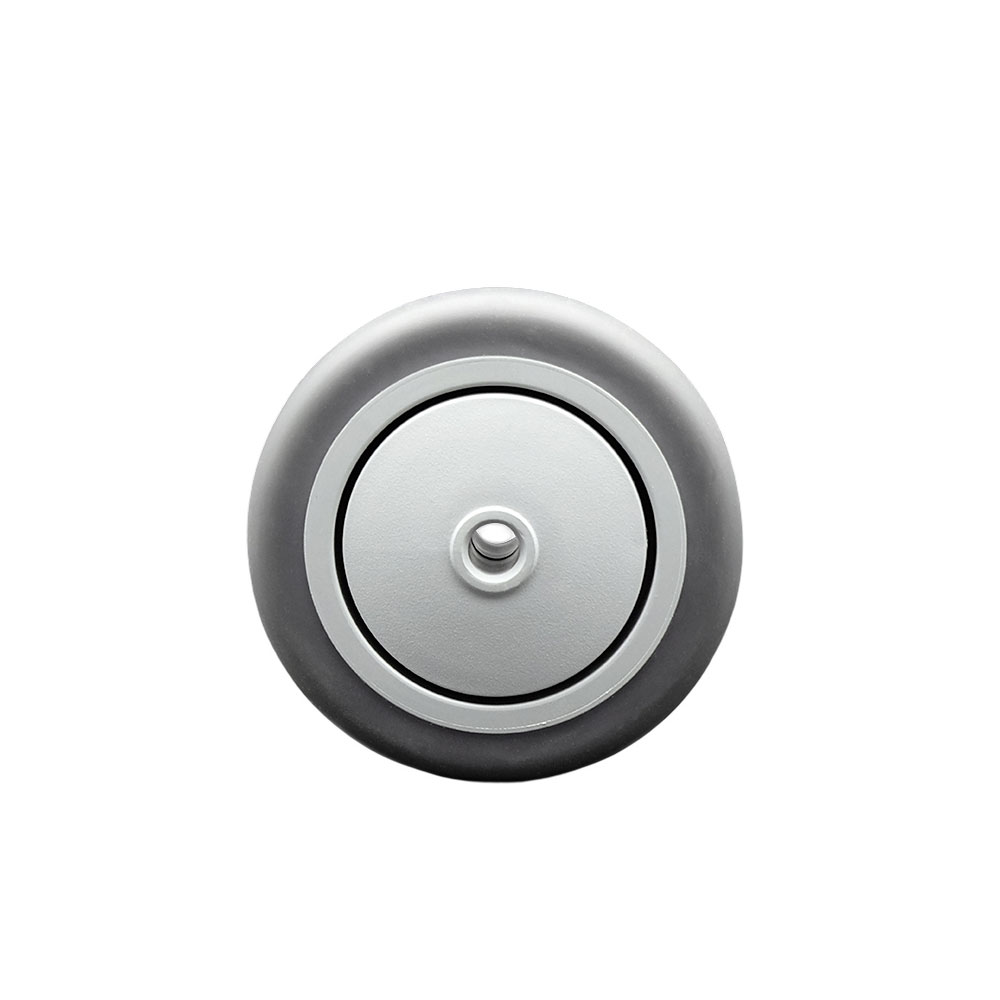 3" x 1.25" Gray Thermoplastic Rubber Wheel Only with Precision Ball Bearing - 3/8" Bore - Non Marking/Non Marring - 210 lbs Capacity -  Service Caster Brand — photo 1