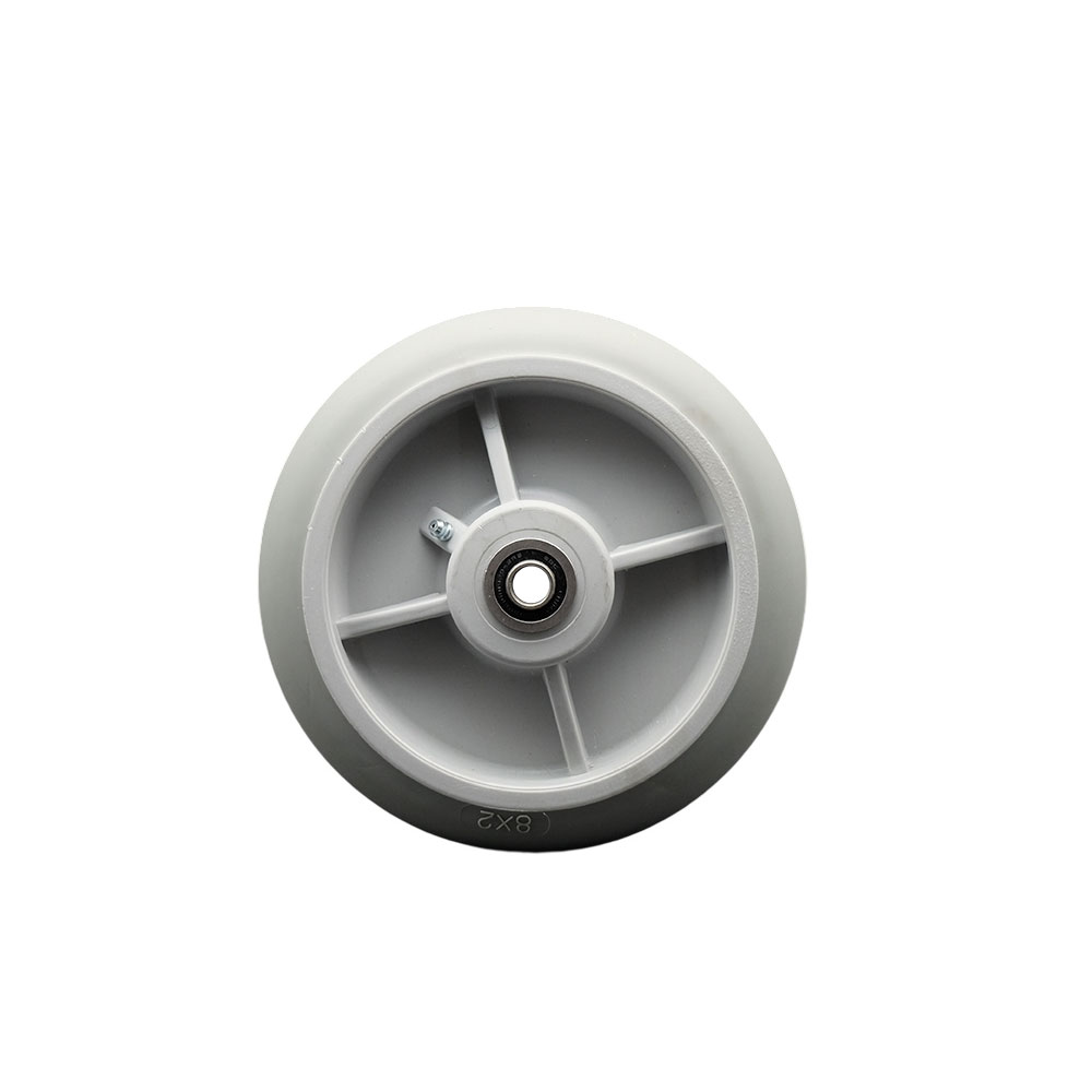 8" x 2" Thermoplastic Rubber Donut Tread Wheel Only with Precision Ball Bearing - 1/2" Bore - 600 lbs Capacity per Wheel  -  Service Caster Brand — photo 1