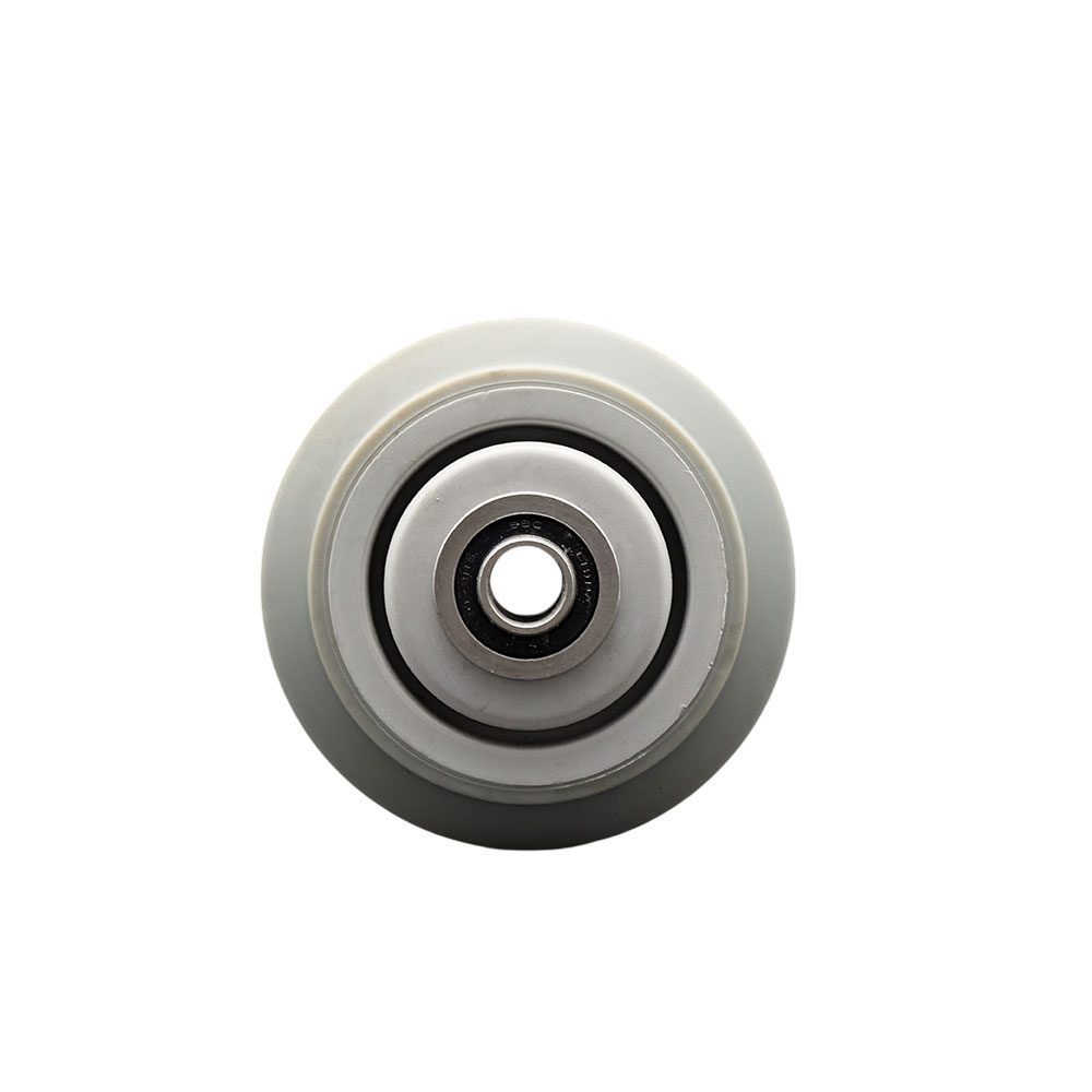 4" x 2" Thermoplastic Rubber Flat Tread Wheel Only with Precision Ball Bearing - 1/2" Bore - 300 lbs Capacity per Wheel - Service Caster Brand — photo 1
