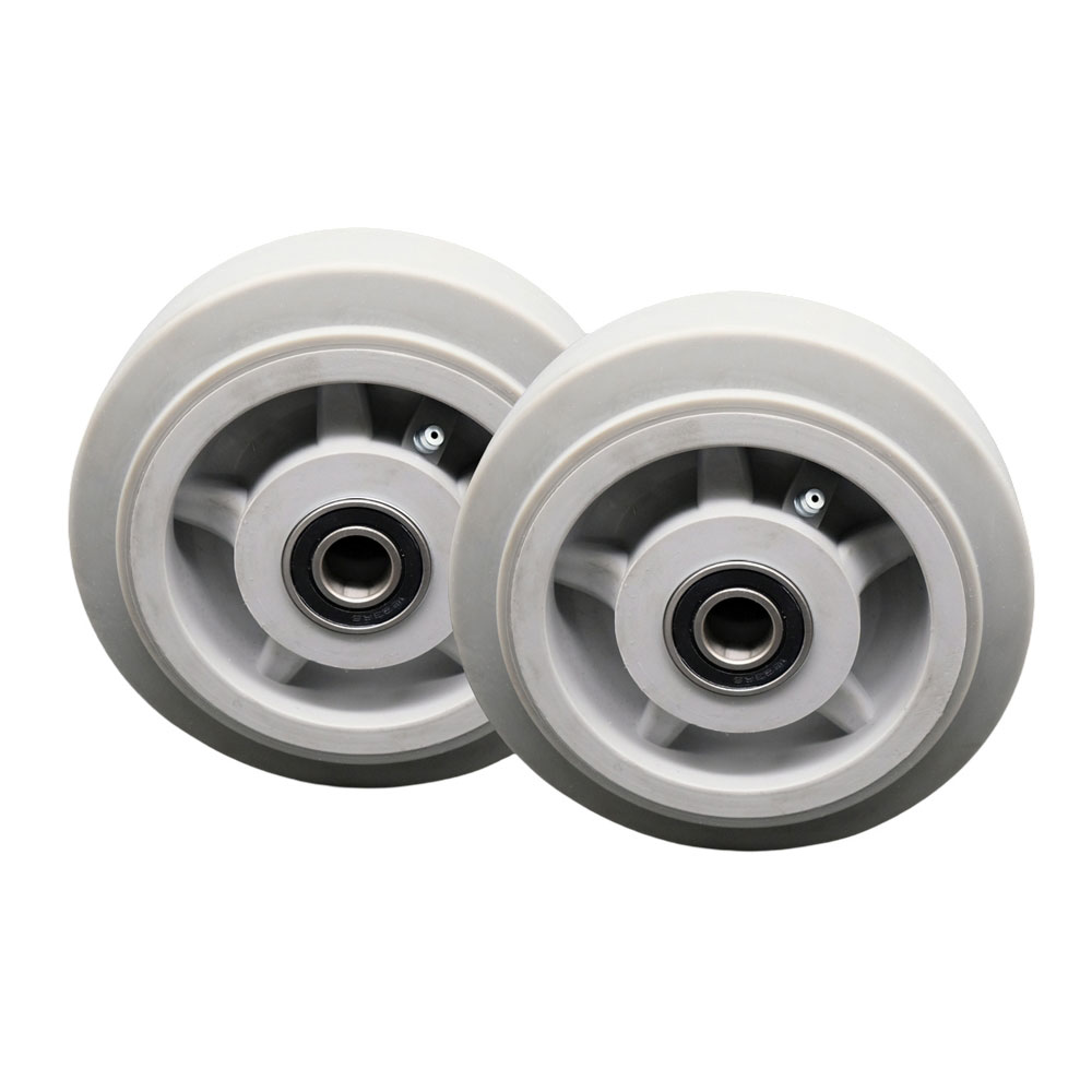 6” x 2” Replacement Wheels Only for Haul Master Appliance Dolly Hand Truck Wheels 9913304-Thermo Rubber Flat Tread Wheels with 5/8” Ball Bearings-500lbs. Capacity Per Wheel-Set 2-Service Caster Brand — photo 1