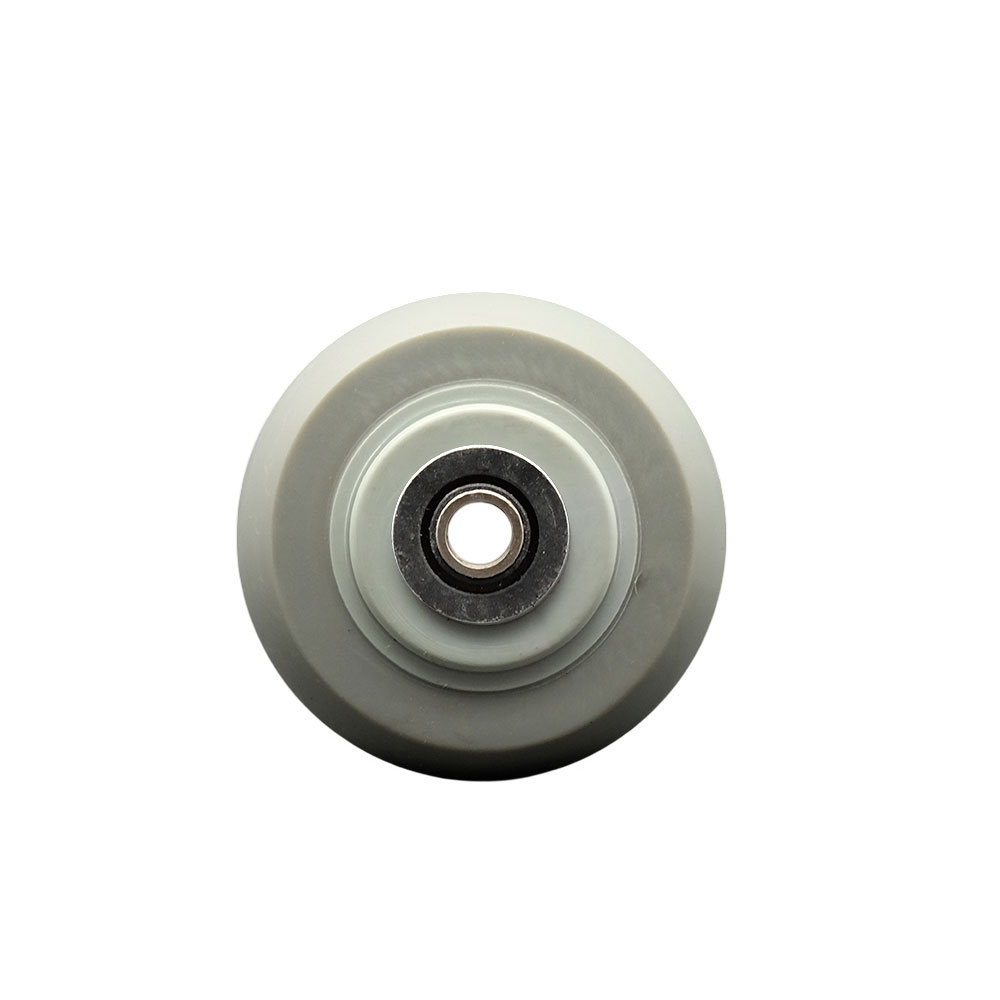 4" x 2" Thermoplastic Rubber Donut Tread Wheel Only with Roller Bearing - 1/2" Bore - 300 lbs Capacity per Wheel  -  Service Caster Brand — photo 1