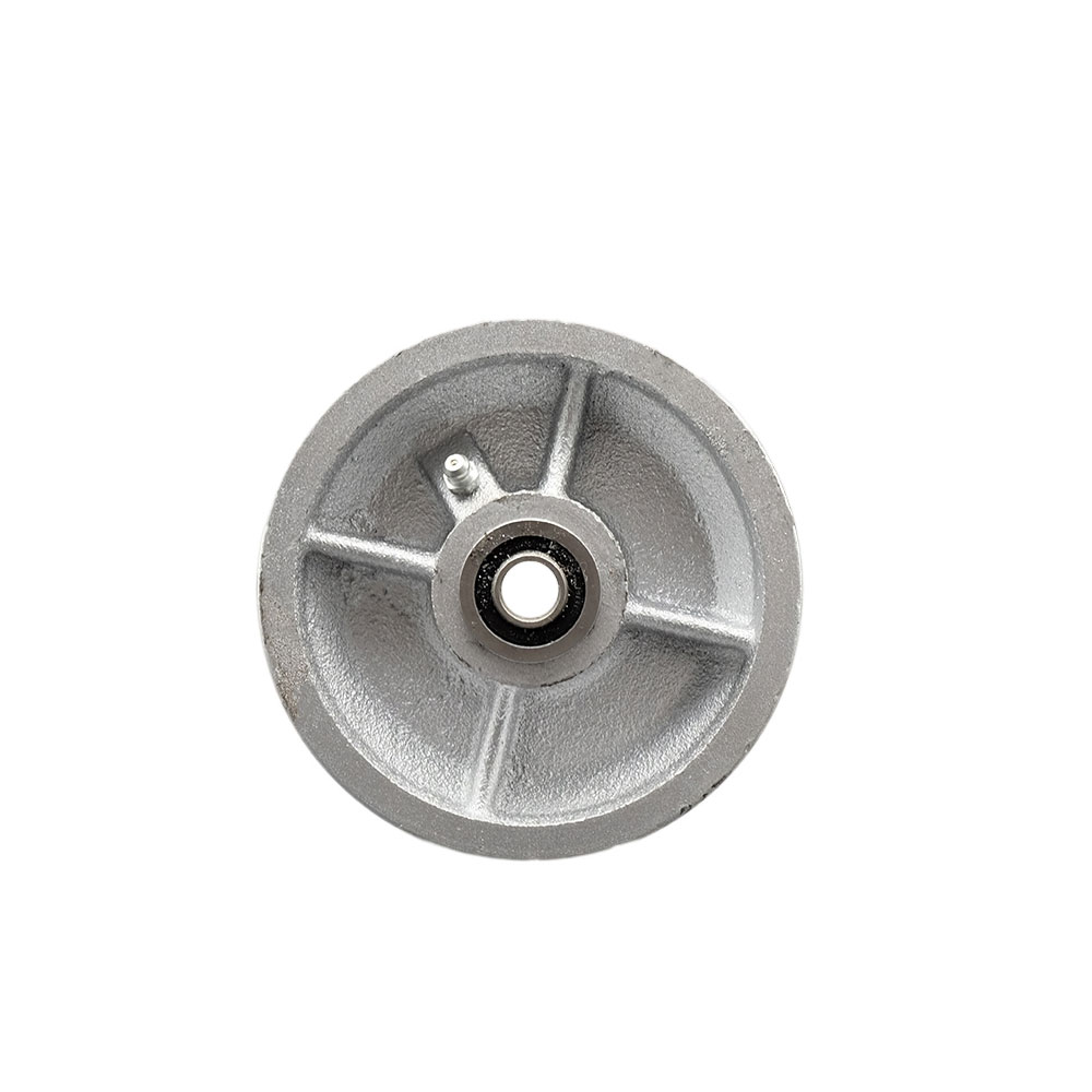5" x 2" Semi Steel Cast Iron V-Groove Wheel Only with Precision Ball Bearing - 1/2" Bore - 1100 lbs Capacity per Wheel  -  Service Caster Brand — photo 1