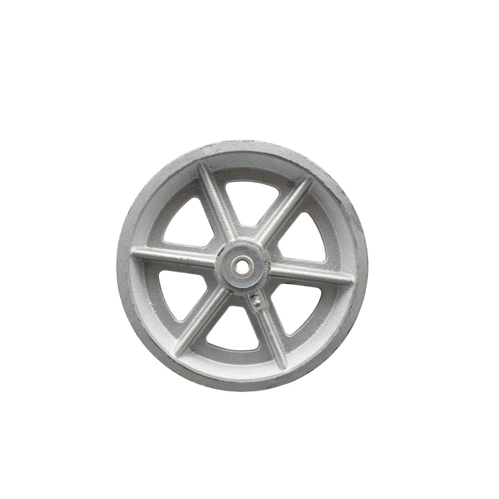 Service Caster Brand Replacement Wheel for Grainger Wheel 400K37 - 6 Inch Semi Steel Cast Iron V-Groove Wheel Only with Roller Bearing - 1/2" Bore - Fits Carts, Containers, Racks and Doors — photo 1