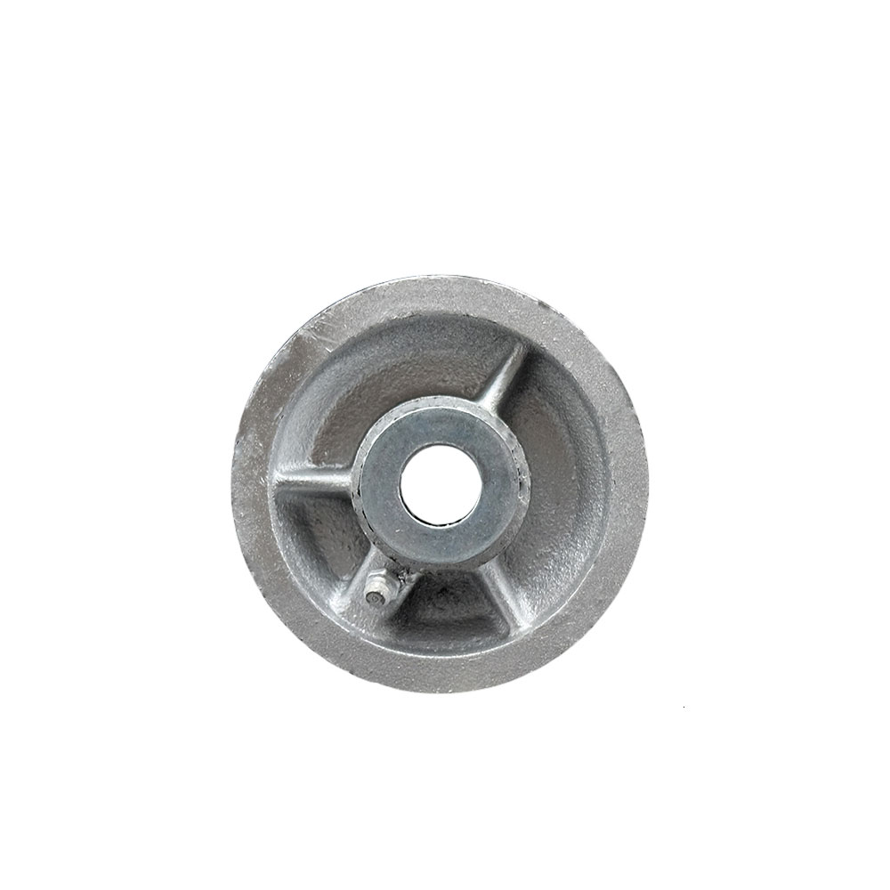 Service Caster Brand Replacement Wheel for Grainger Wheel 400K36 - 4 Inch Semi Steel Cast Iron V-Groove Wheel Only with Roller Bearing - 1/2" Bore - Fits Carts, Containers, Racks and Doors — photo 1