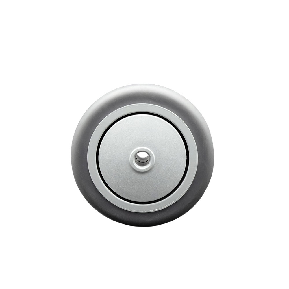 3.5" x 1.25" Gray Thermoplastic Rubber Wheel Only with Precision Ball Bearing - 3/8" Bore - Non Marking/Non Marring - 230 lbs Capacity -  Service Caster Brand — photo 1