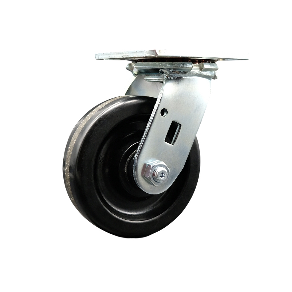 Albion Industries 16TM05101S Replacement Swivel Caster - 5 Inch Black Phenolic Wheel - 600 lbs. Capacity Per Caster - Service Caster Brand — photo 1