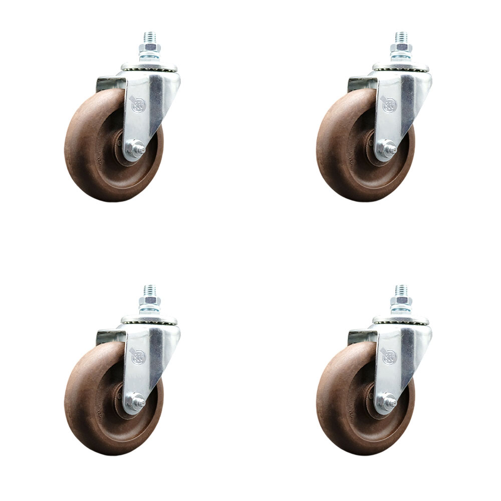 Atosa 301990022 – Fits Atosa Ranges -  Replacement Caster Set - Includes 4 Swivel Casters with Total Lock Brakes - Set of 4 - Service Caster Brand — photo 1