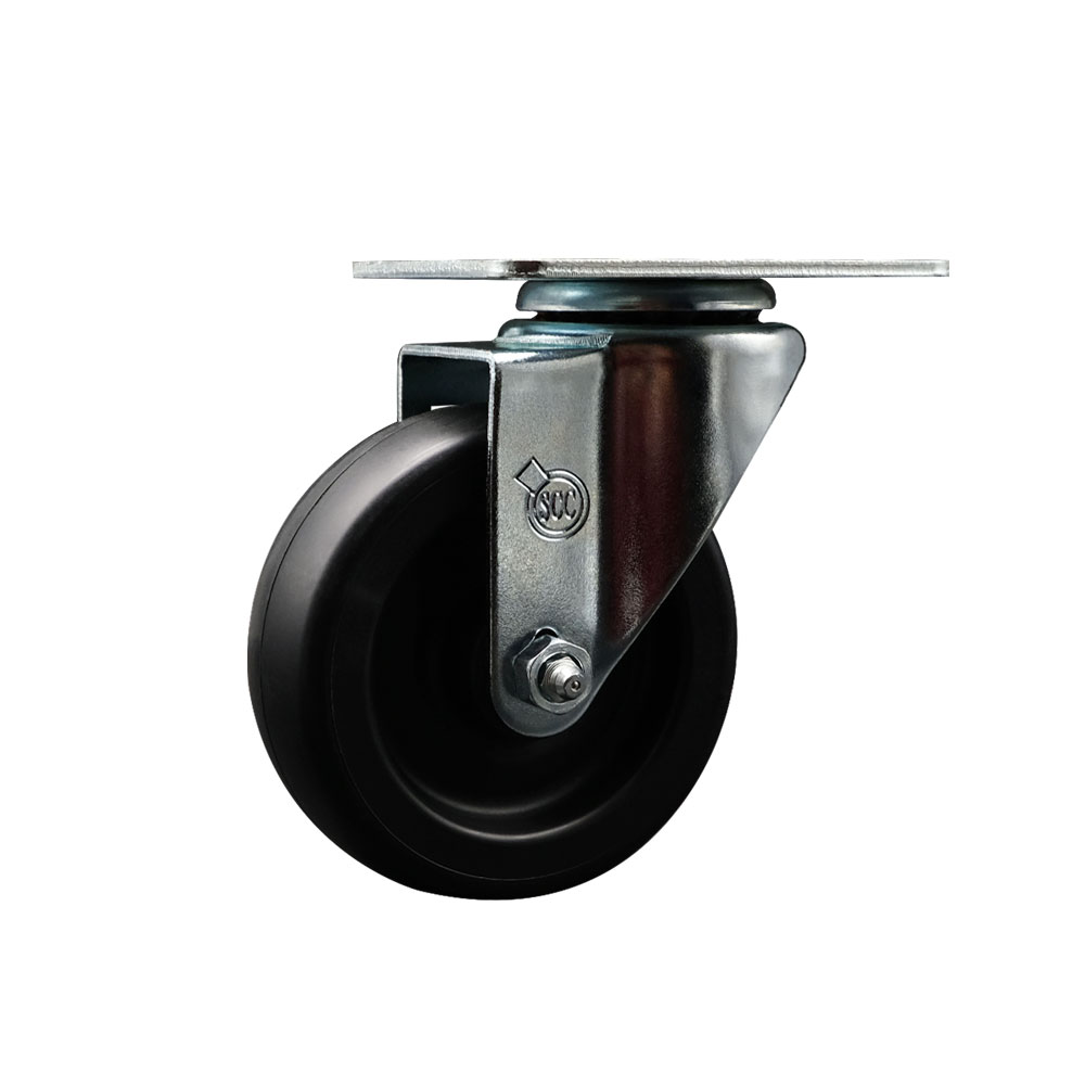 17819301 Avantco 4 Inch Swivel Caster - Compatible with 178A19FHC 178A19RHC 178A23FHC 178A23RGHC 178A23RHC 178A35FHC 178A35RHC Models - Light Duty Replacement - Polyolefin Wheel - Service Caster Brand — photo 1