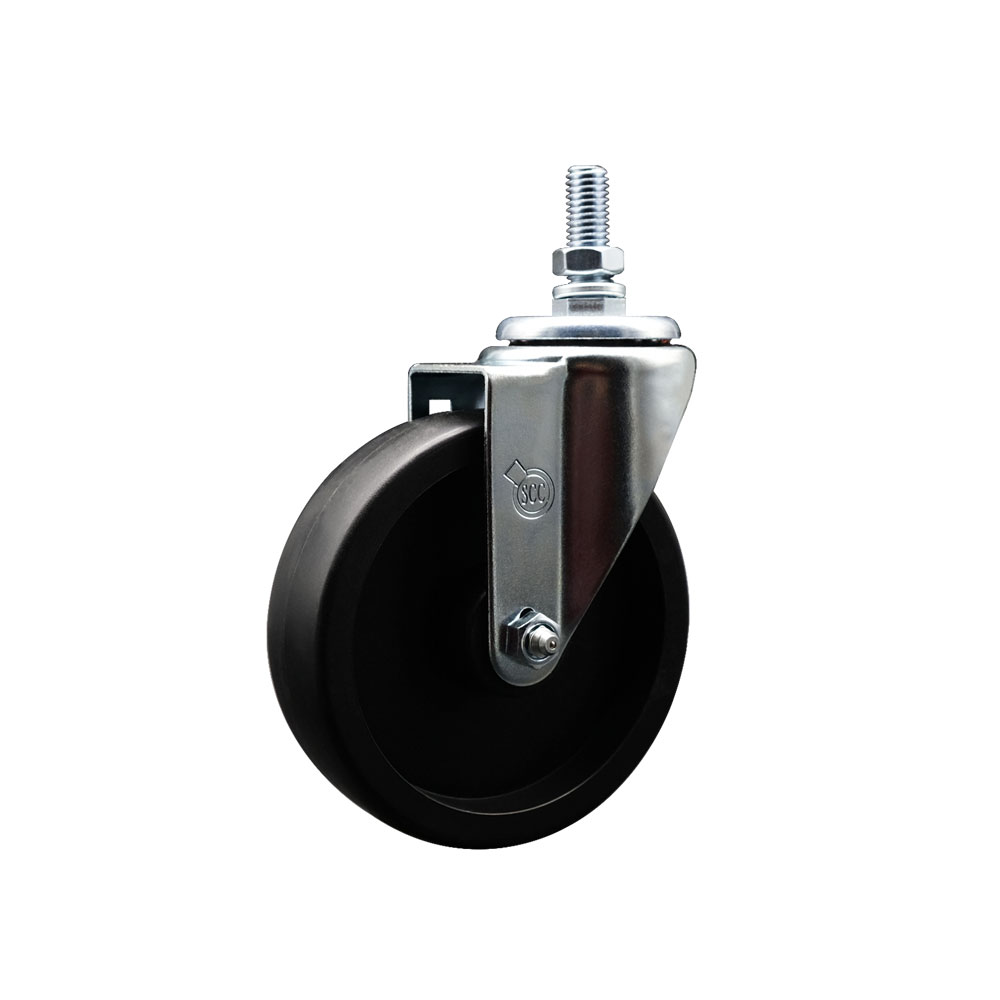 44712190922 Avantco A Plus 5 Inch Swivel Caster - Compatible with APST-27-8 APST-48-12 APST-60-16 APST-72 Models - Light Duty Replacement - Polyolefin Wheel - Service Caster Brand — photo 1