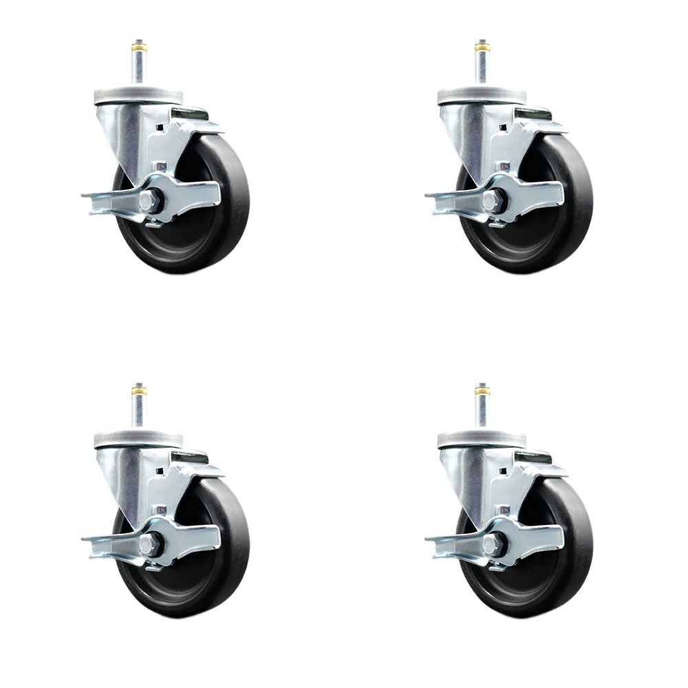 Belshaw HG18-0031B-4 - HG18EZ and HG18C Donut Glazers -  Replacement Caster Set - Includes 4 Swivel Casters with Brakes - Set of 4 - Service Caster Brand — photo 1