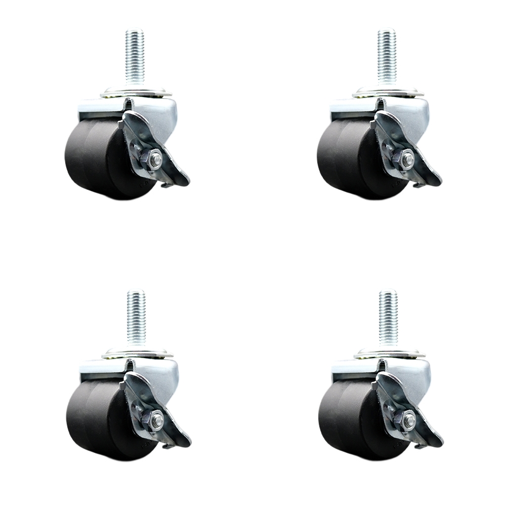 Franke 19002529 - FRGSF-30G2 18002763 -  Replacement Caster Set - Includes 4 Swivel Casters with Brakes - Set of 4 - Service Caster Brand — photo 1