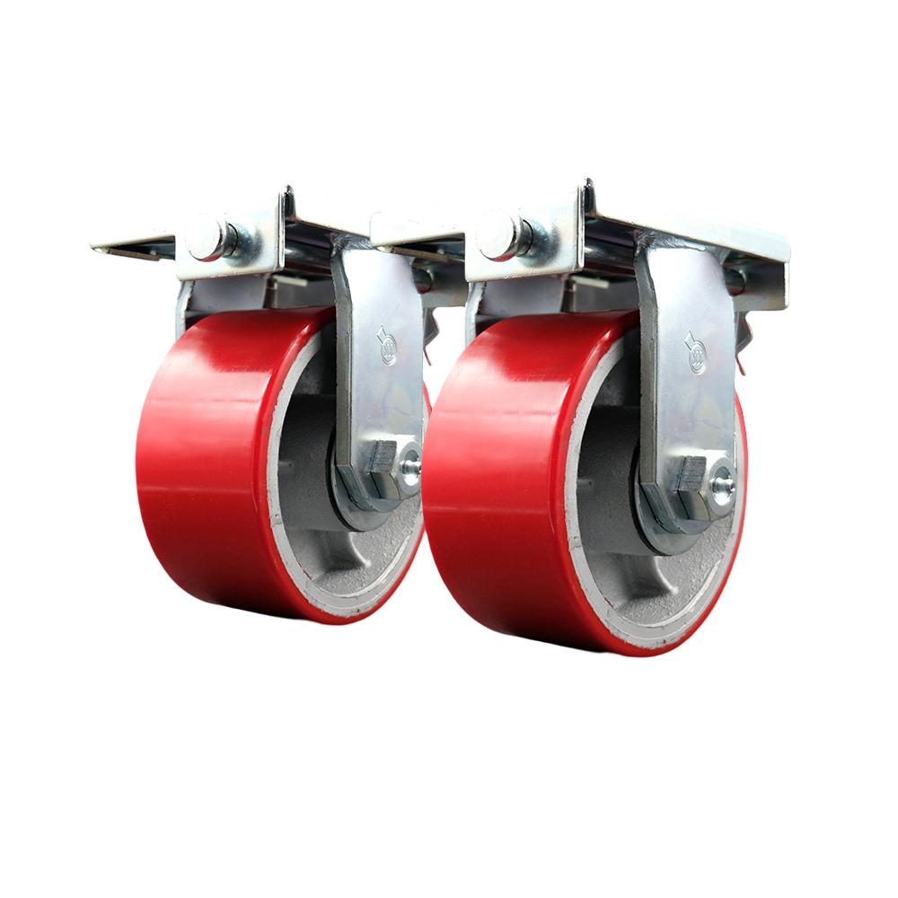 Go Mini's Moving and Portable Storage Container Caster Set with Caster Pads -  Maintenance Free Replacement Caster Set - Includes 2 Rigid Casters - Set of 2 - Service Caster Brand — photo 1