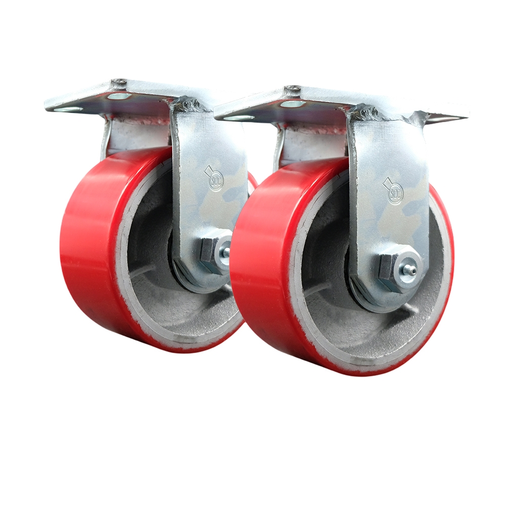Go Mini's Moving and Portable Storage Container Caster Set -  Maintenance Free Replacement Caster Set - Includes 2 Rigid Casters - Set of 2 - Service Caster Brand — photo 1