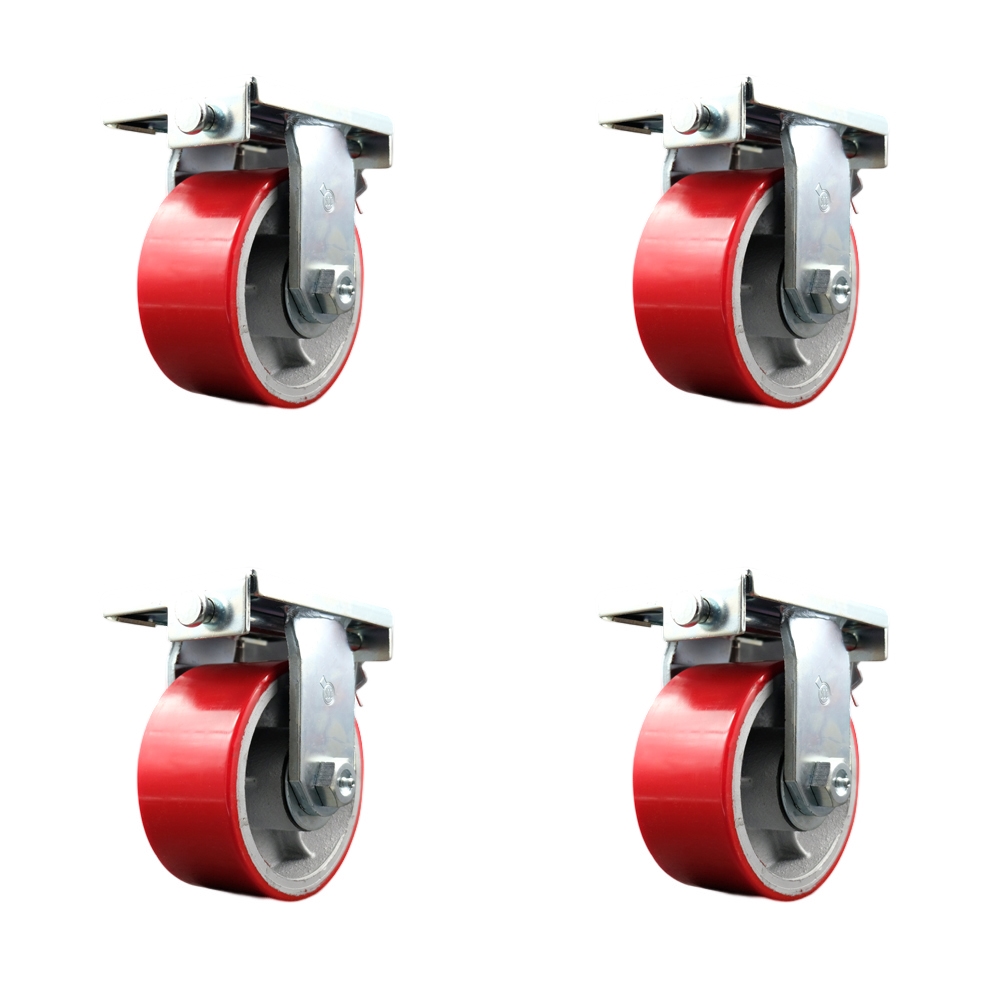 Go Mini's Moving and Portable Storage Container Caster Set with Caster Pads -  Maintenance Free Replacement Caster Set - Includes 4 Rigid Casters - Set of 4 - Service Caster Brand — photo 1