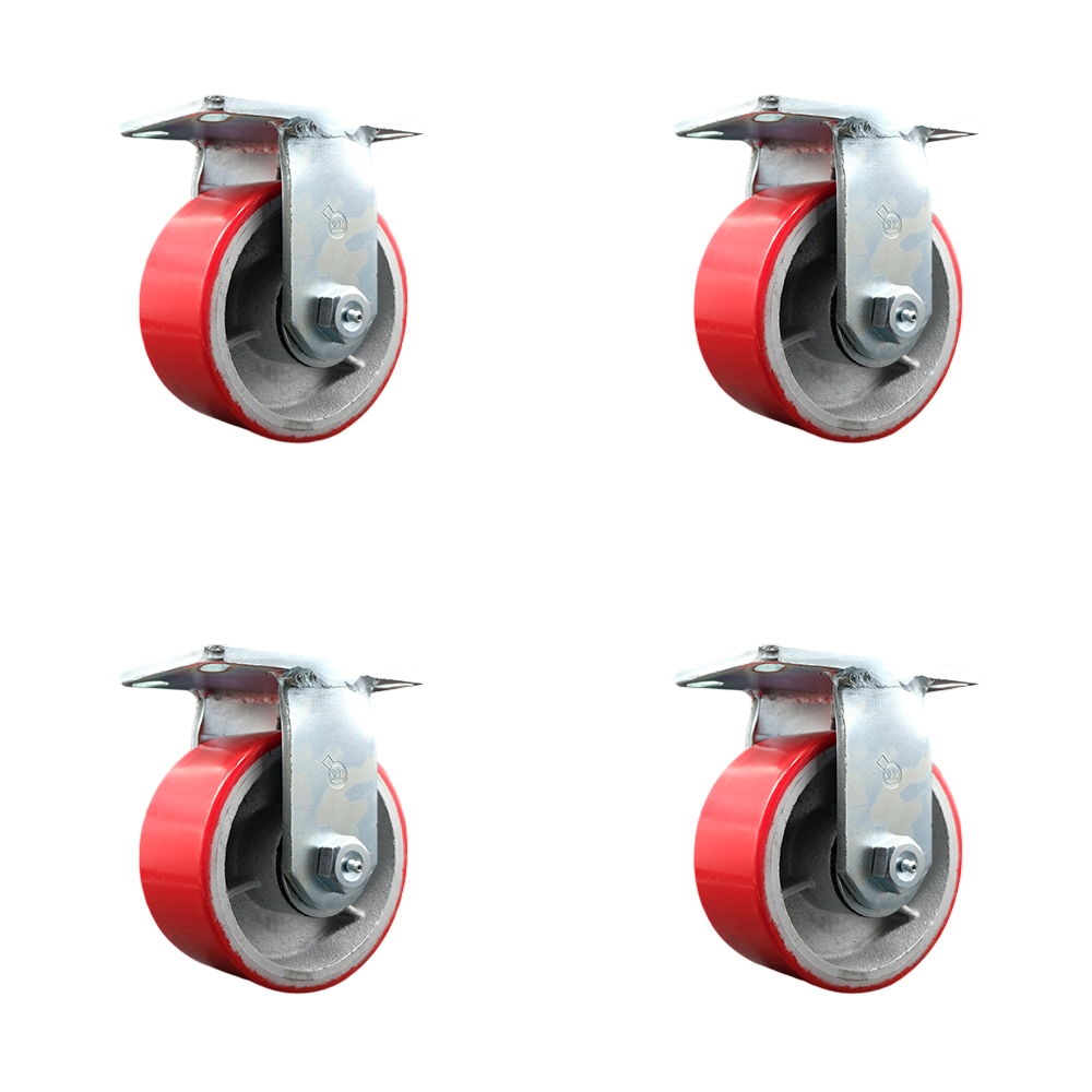 Go Mini's Moving and Portable Storage Container Caster Set -  Maintenance Free Replacement Caster Set - Includes 4 Rigid Casters - Set of 4 - Service Caster Brand — photo 1