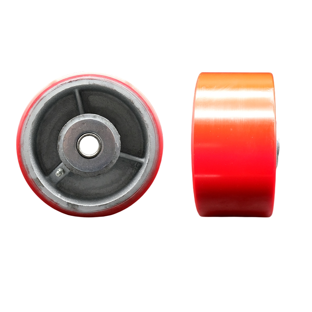 Go Mini's Moving and Portable Storage Container Replacement Wheel – 6 Inch Red Polyurethane on Cast Iron Wheel - Service Caster Brand — photo 1