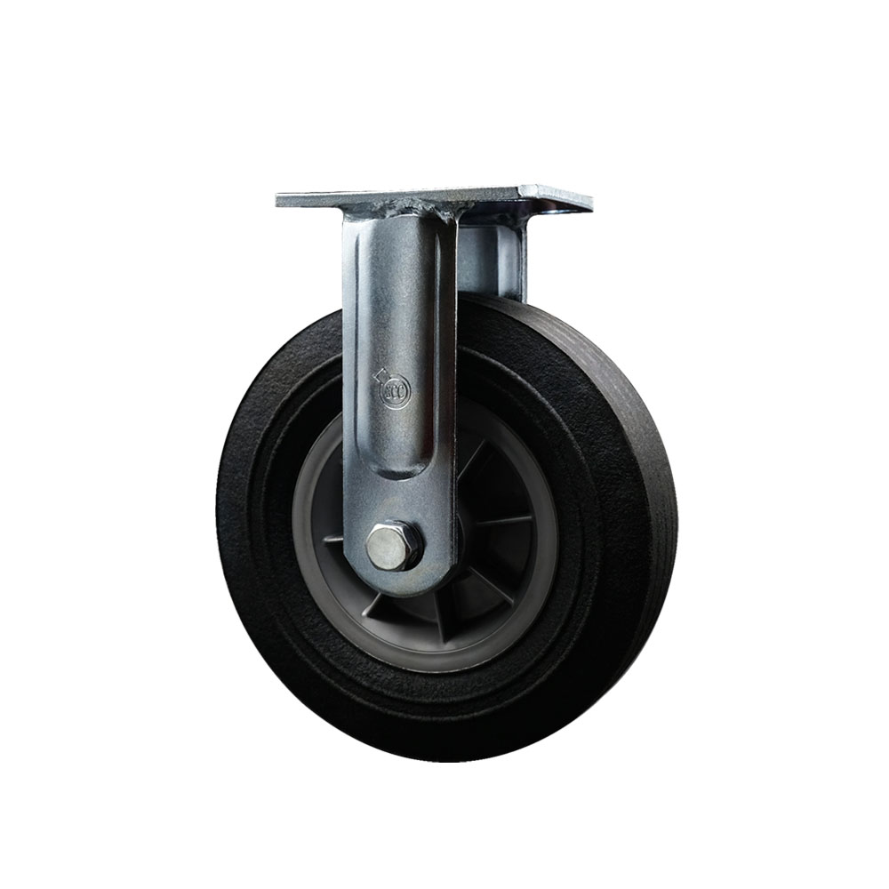 475UCCSTR8FC Lavex Indsutrial 8 Inch Rigid Caster - Fits Lavex Models 475UCPN2EHBK 475UCPN2EHGY 475UCPN2FTBK 475UCPN2FTGY - Light Duty Replacement - Semi-Pneumatic Wheel - Service Caster Brand — photo 1