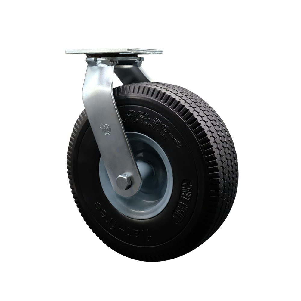 Service Caster Brand Replacement Caster for Magliner Motorized Hand Truck and Motorized Hopper Cart Swivel Caster 10970 – 10 Inch No Flat Semi Pneumatic Wheel – 280lbs. Capacity per Caster — photo 1