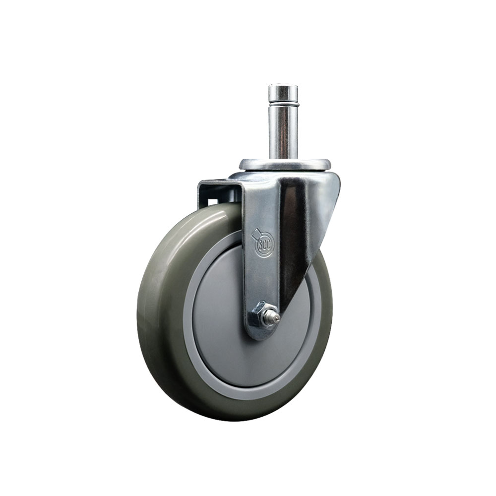 4605MPX Regency 5 Inch Swivel Caster - Fits Regency Models 460EBPC14 460EBPC27 460EBPC34 460EBPC54 460EBPC64 460EBPC74 460EBPC8 - Gray Polyurethane Wheel - Service Caster Brand — photo 1