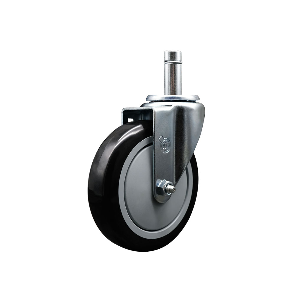 4605MPX Regency 5 Inch Swivel Caster - Fits Regency Models 460EBPC14 460EBPC27 460EBPC34 460EBPC54 460EBPC64 460EBPC74 460EBPC8 - Black Polyurethane Wheel - Service Caster Brand — photo 1