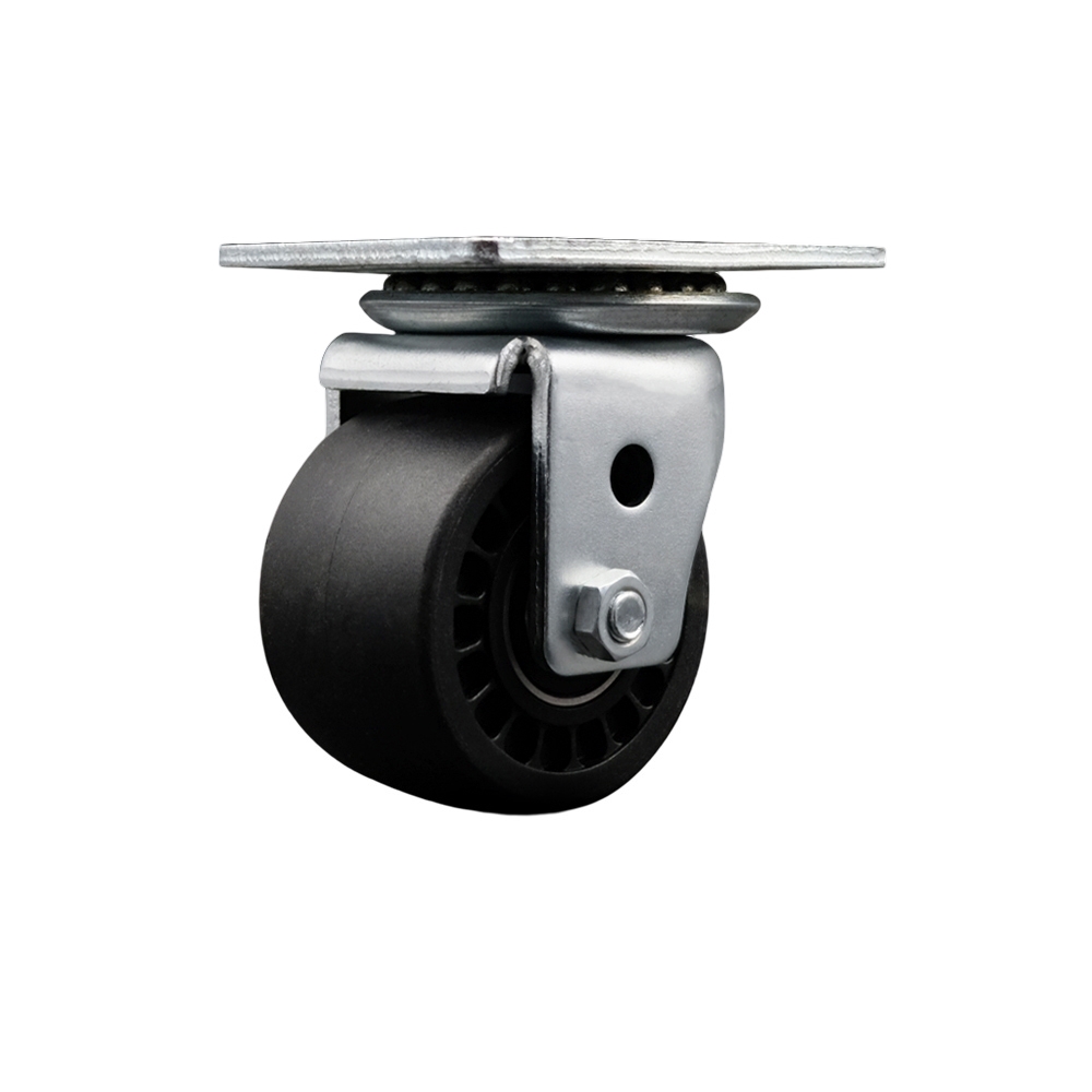 Low Profile Business Machine Swivel Top Plate Caster - 3 Inch by 1-13/16 Inch Glass Filled Nylon Wheel - Ball Bearing - 1,000 lbs. Capacity Per Caster - Service Caster Brand — photo 1