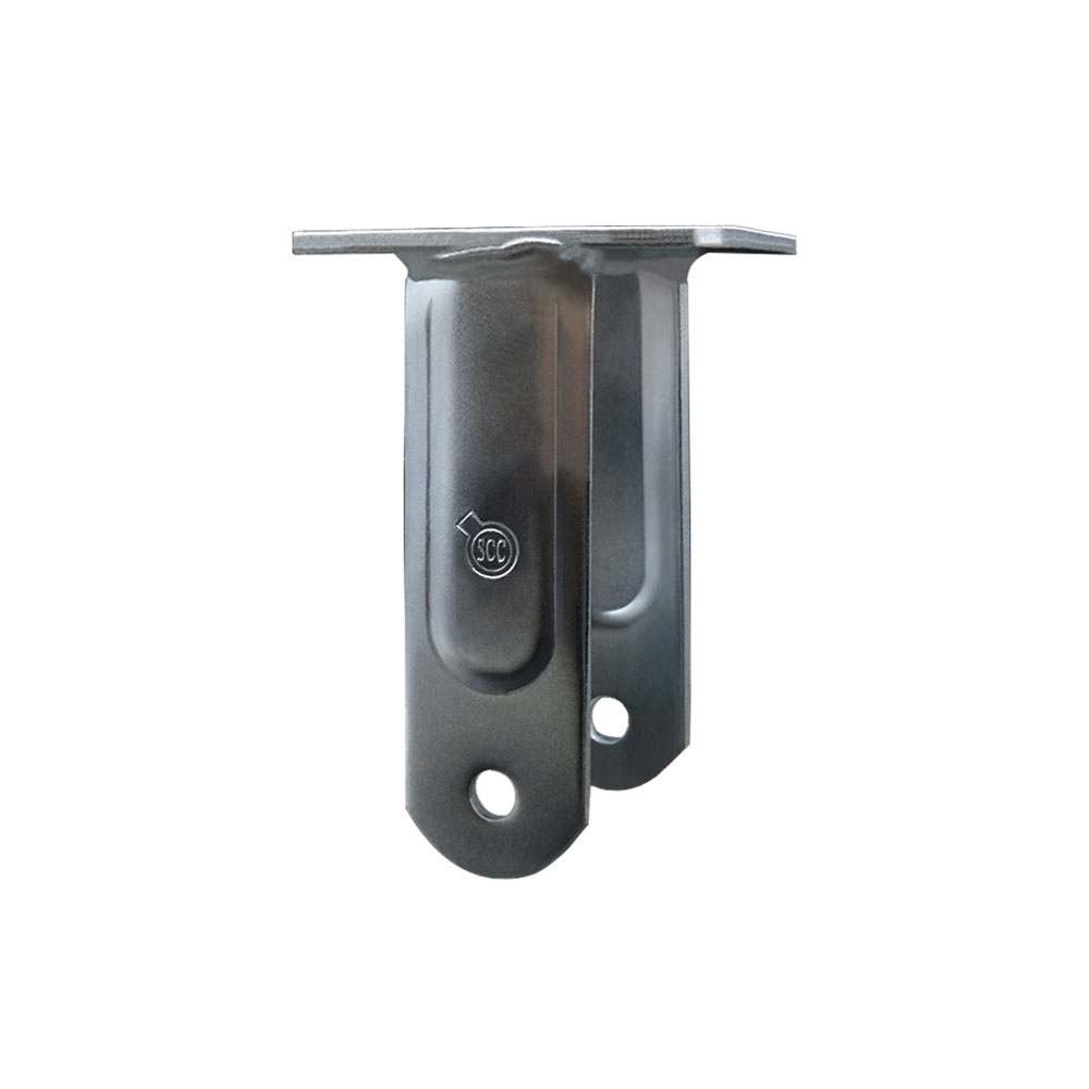 8 Inch Rigid Caster Fork Yoke Rig Frame for Pneumatic and Semi-Pneumatic Wheels - 850 lbs. Max Capacity - 4” x 4-1/2” Overall Top Plate - Service Caster Brand — photo 1