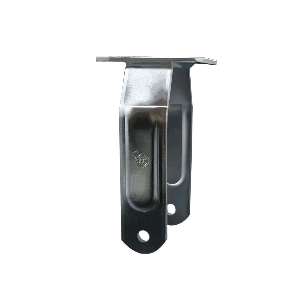 12 Inch Rigid Caster Fork Yoke Rig Frame for Pneumatic and Semi-Pneumatic Wheels - 850 lbs. Max Capacity - 4” x 4-1/2” Overall Top Plate - Service Caster Brand — photo 1