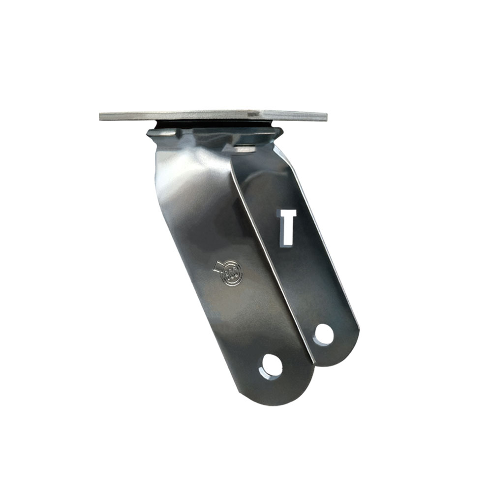 8 Inch Swivel Caster Fork Yoke Rig Frame for Pneumatic and Semi-Pneumatic Wheels - 850 lbs. Max Capacity - 4” x 4-1/2” Overall Top Plate - Service Caster Brand — photo 1