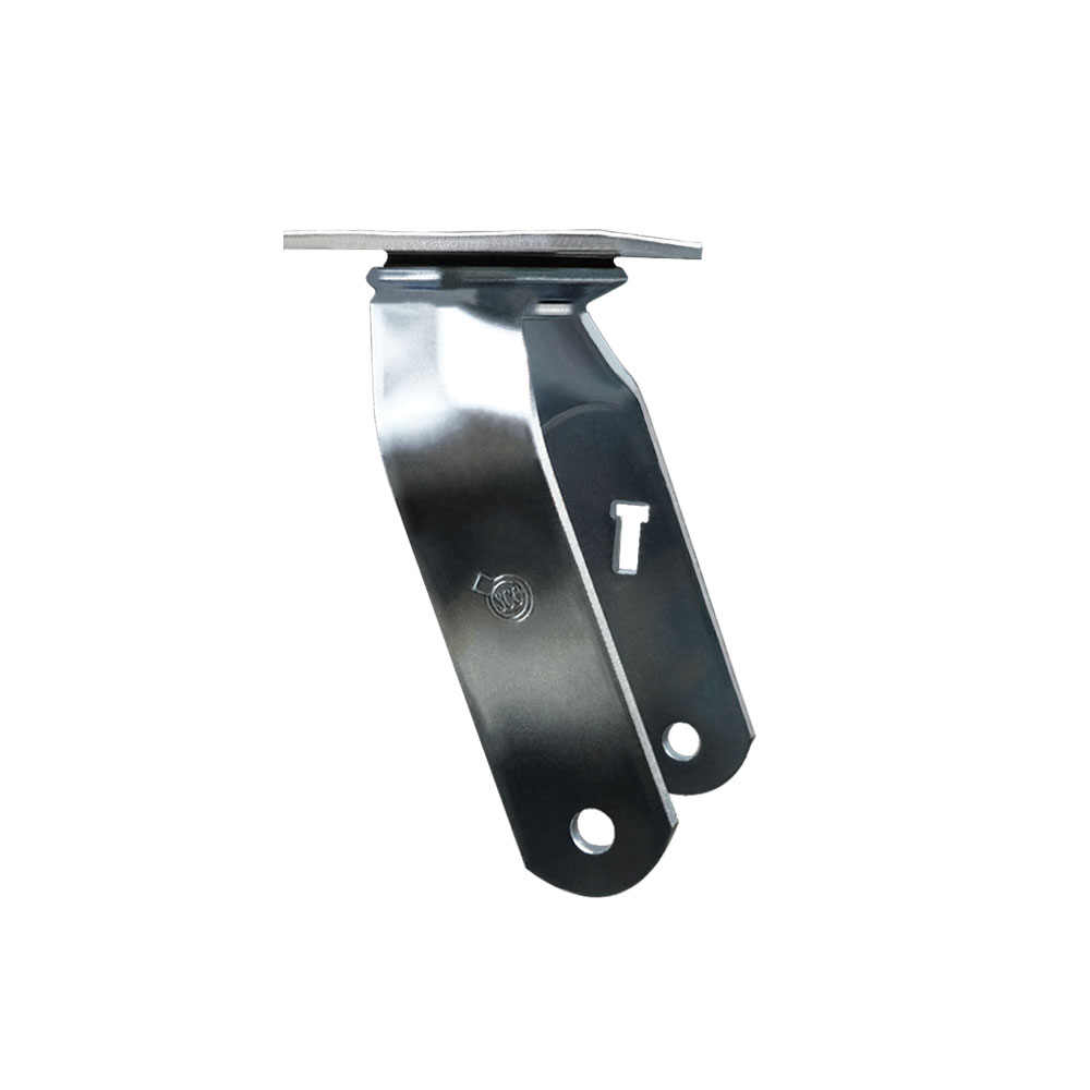 10 Inch Swivel Caster Fork Yoke Rig Frame for Pneumatic and Semi-Pneumatic Wheels - 850 lbs. Max Capacity - 4” x 4-1/2” Overall Top Plate - Service Caster Brand — photo 1