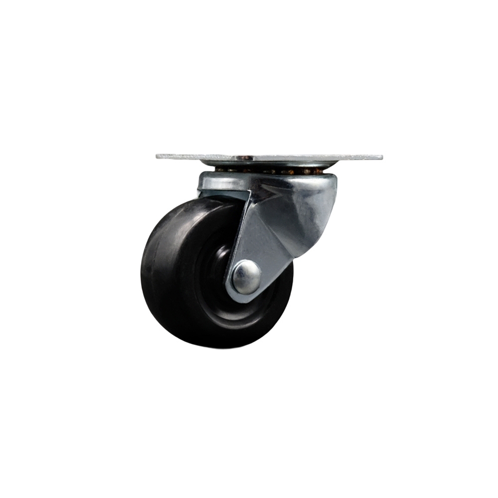 General Duty Dolly Swivel Top Plate Caster - 2 Inch by 13/16 Inch Hard Rubber Wheel - 125 lbs. Capacity Per Caster - Service Caster Brand — photo 1