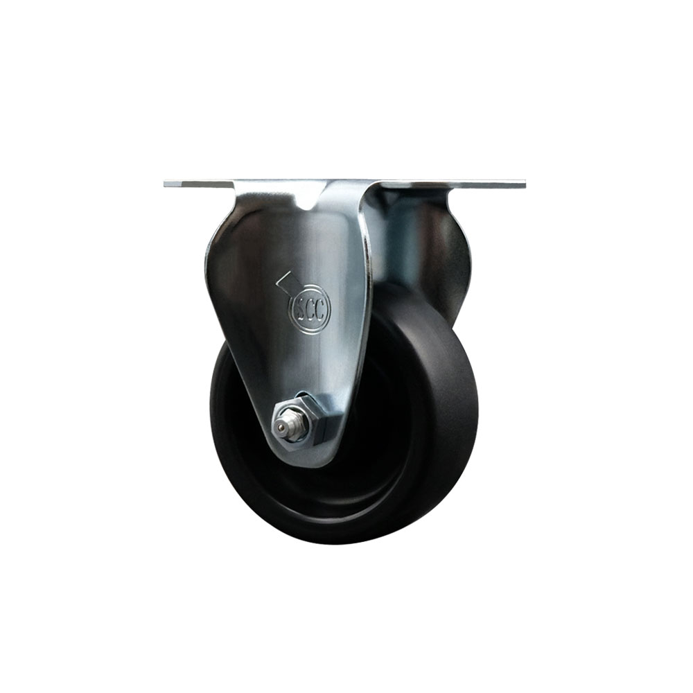 3 Inch Rigid Caster with Polyolefin Wheel - 300 lbs Capacity per Caster - Service Caster Brand — photo 1