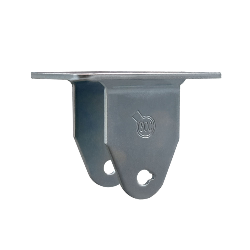 3 Inch Rigid Caster Fork Yoke Rig Frame for Caster Wheels - 350 lbs. Max Capacity - 3-1/8" x 4-1/8" Overall Top Plate - Service Caster Brand — photo 1