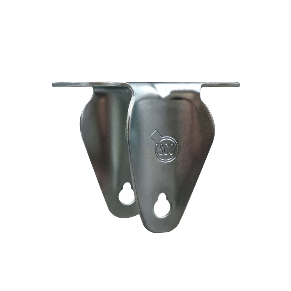 3 Inch Rigid Caster Fork Yoke Rig Frame for Caster Wheels - 350 lbs. Max Capacity - 2-1/2” x 3-5/8” Overall Top Plate - Service Caster Brand — photo 1