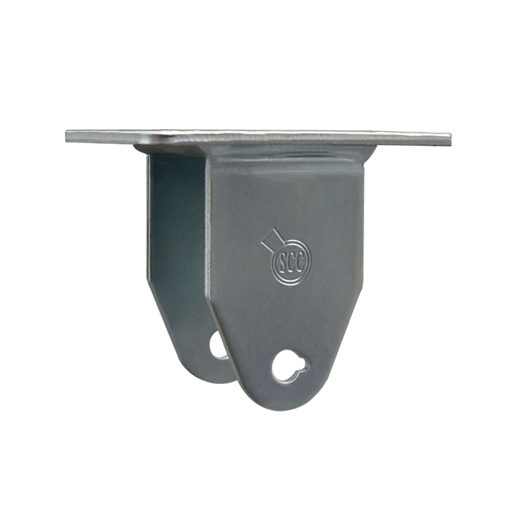 3-1/2 Inch Rigid Caster Fork Yoke Rig Frame for Caster Wheels - 350 lbs. Max Capacity - 3-1/8" x 4-1/8" Overall Top Plate - Service Caster Brand — photo 1
