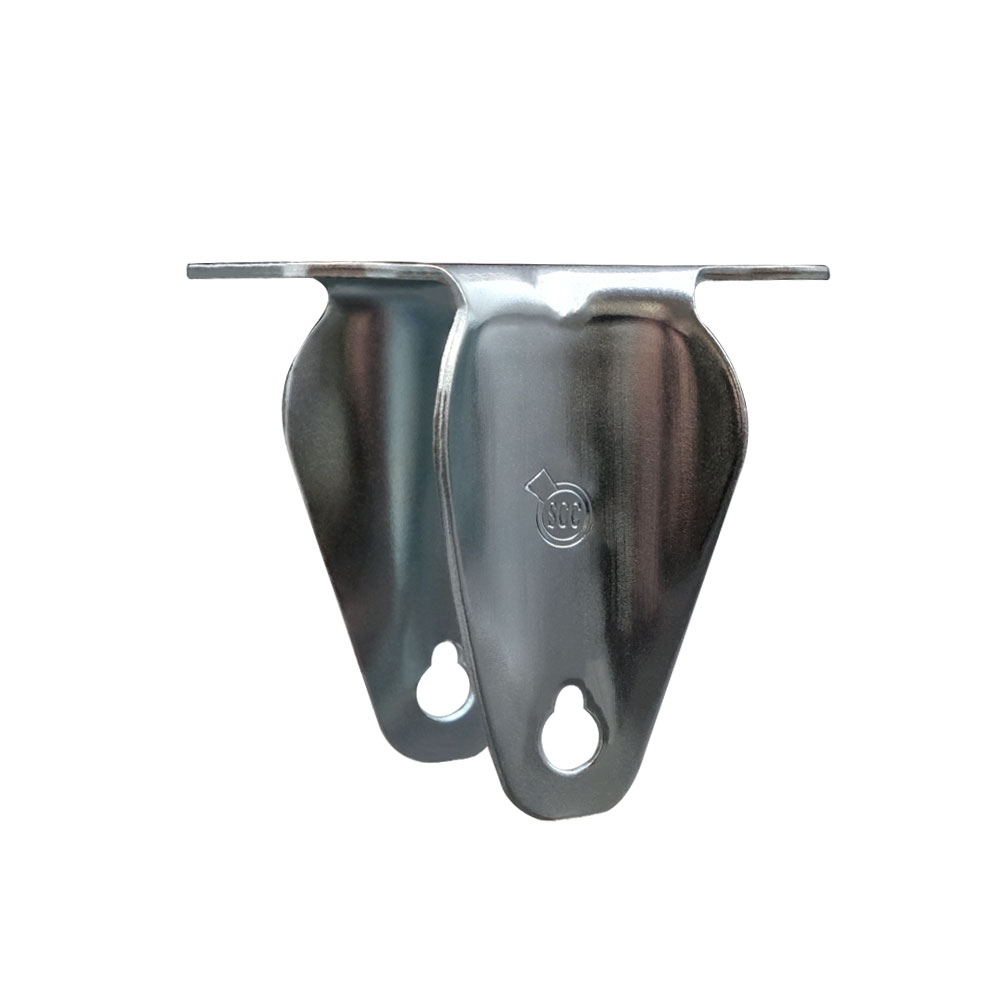 3-1/2 Inch Rigid Caster Fork Yoke Rig Frame for Caster Wheels - 350 lbs. Max Capacity - 2-1/2” x 3-5/8” Overall Top Plate - Service Caster Brand — photo 1