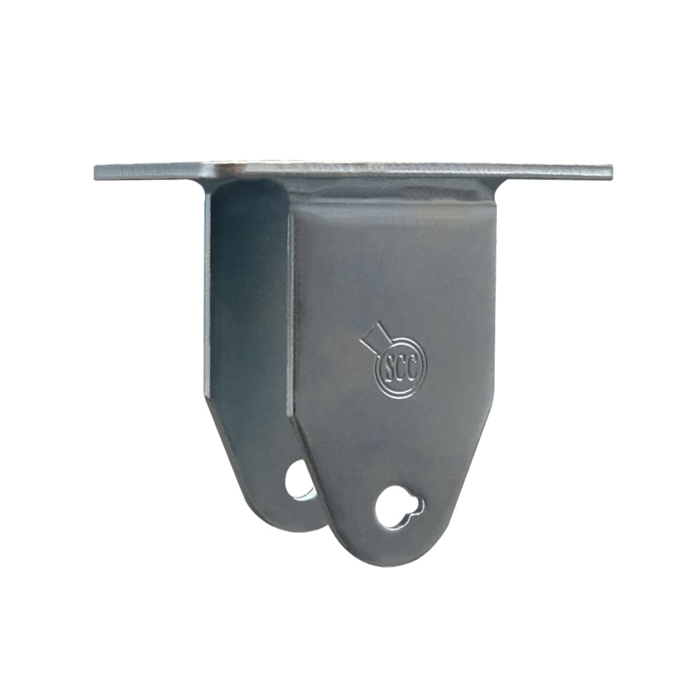 4 Inch Rigid Caster Fork Yoke Rig Frame for Caster Wheels - 350 lbs. Max Capacity - 3-1/8" x 4-1/8" Overall Top Plate - Service Caster Brand — photo 1
