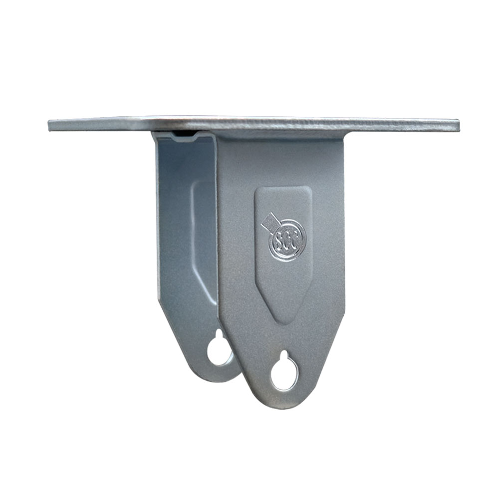 4 Inch Rigid Caster Fork Yoke Rig Frame for Caster Wheels - 350 lbs. Max Capacity - 4" x 4-1/2" Overall Top Plate - Service Caster Brand — photo 1