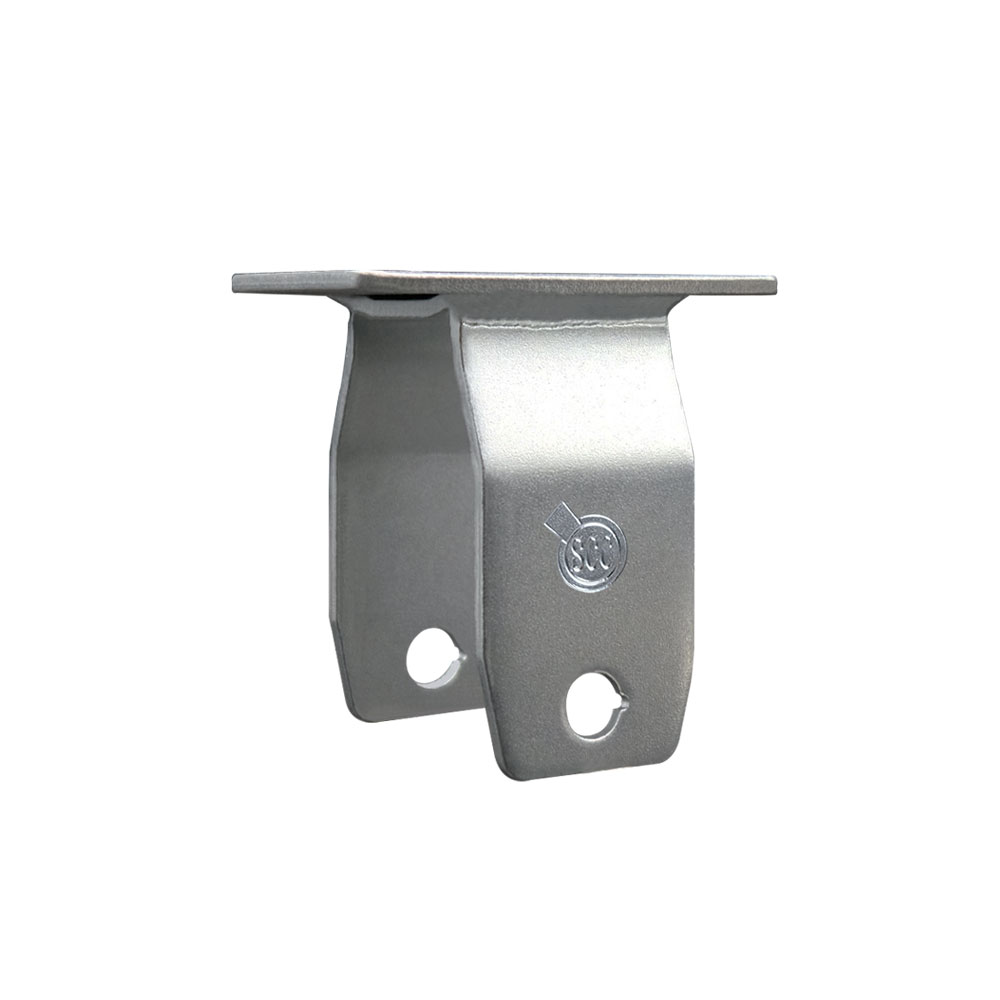 4 Inch Rigid Caster Fork Yoke Rig Frame for Caster Wheels - 450 lbs. Max Capacity - 2-3/8" x 3-5/8" Overall Top Plate - Service Caster Brand — photo 1