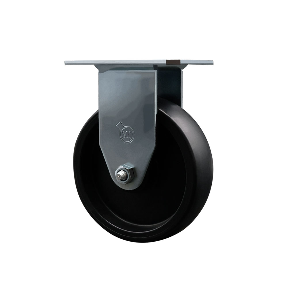 Service Caster Brand Replacement for Colson Caster 2.05208.53 MTG59 - Rigid Caster with 5 Inch Polyolefin Wheel - 3-1/8 Inch x 4-1/8 Inch Overall Top Plate - 350 lbs. Capacity Per Caster — photo 1