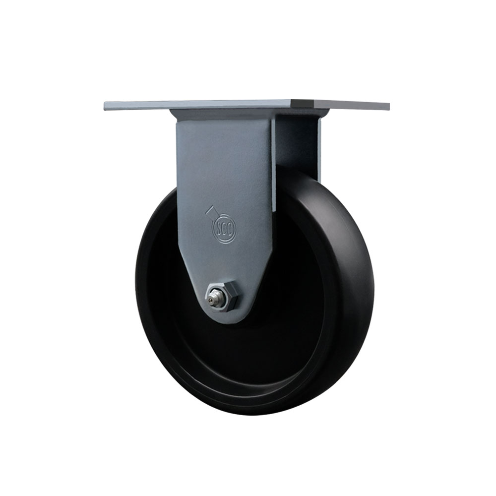 Service Caster Brand Replacement for Colson Caster 2.05208.53 MTG27 - Rigid Caster with 5 Inch Polyolefin Wheel - 4 Inch x 4-1/2 Inch Overall Top Plate - 350 lbs. Capacity Per Caster — photo 1