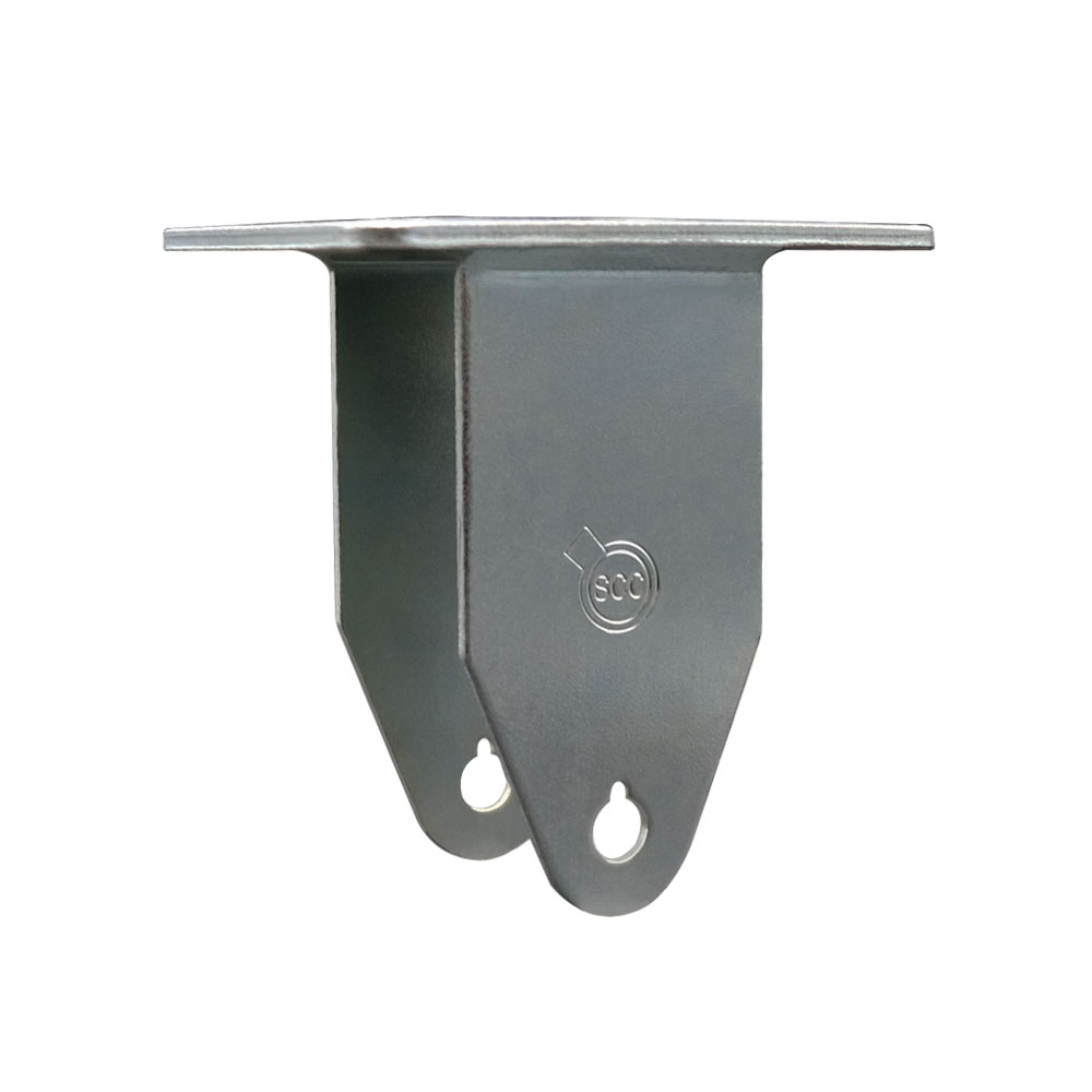 5 Inch Rigid Caster Fork Yoke Rig Frame for Caster Wheels - 350 lbs. Max Capacity - 3-1/8" x 4-1/8" Overall Top Plate - Service Caster Brand — photo 1