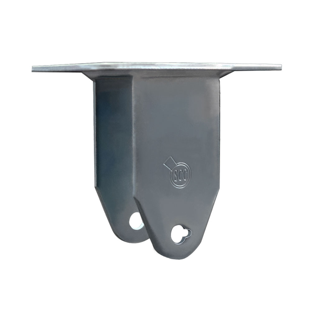 5 Inch Rigid Caster Fork Yoke Rig Frame for Caster Wheels - 350 lbs. Max Capacity - 4" x 4-1/2" Overall Top Plate - Service Caster Brand — photo 1