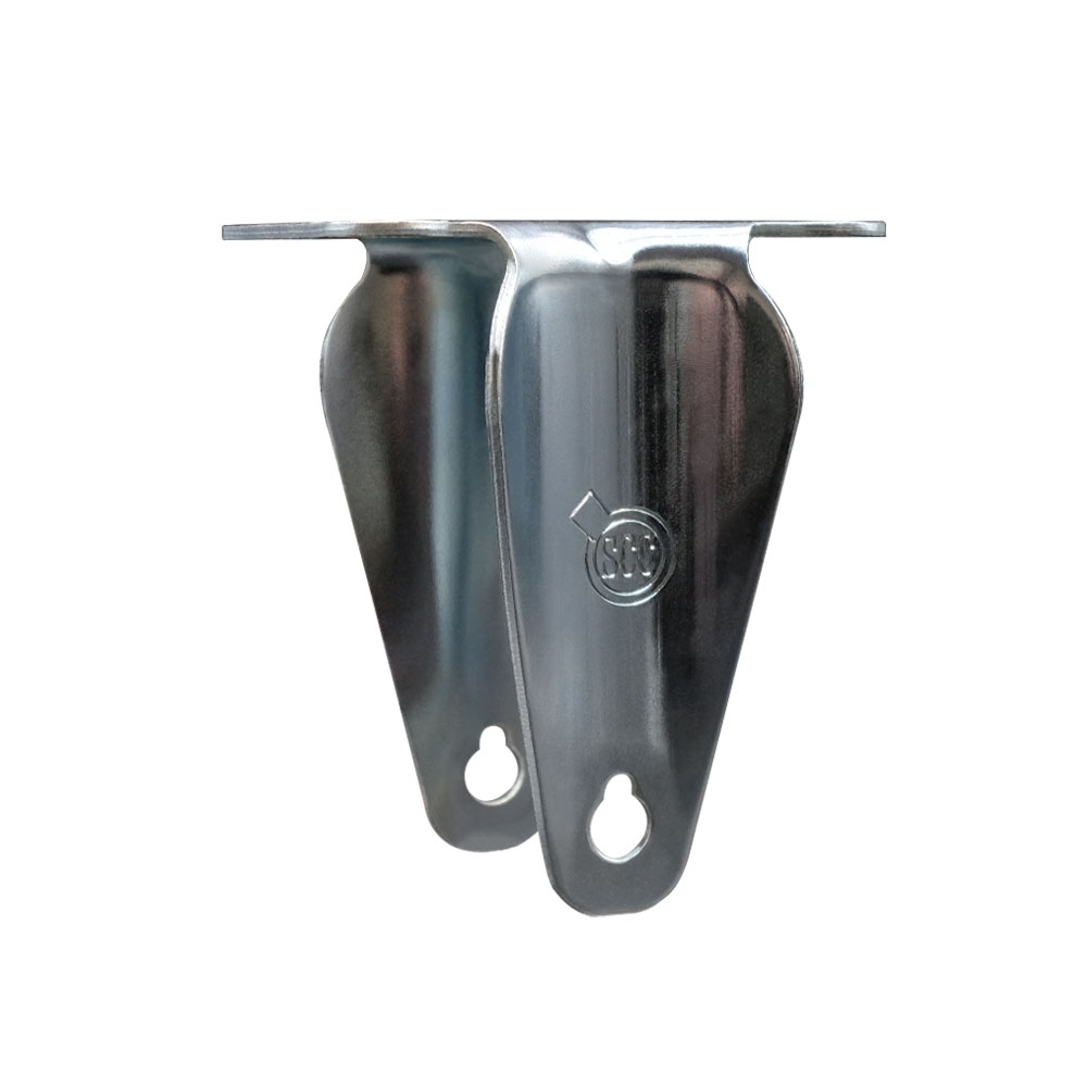 5 Inch Rigid Caster Fork Yoke Rig Frame for Caster Wheels - 350 lbs. Max Capacity - 2-1/2” x 3-5/8” Overall Top Plate - Service Caster Brand — photo 1