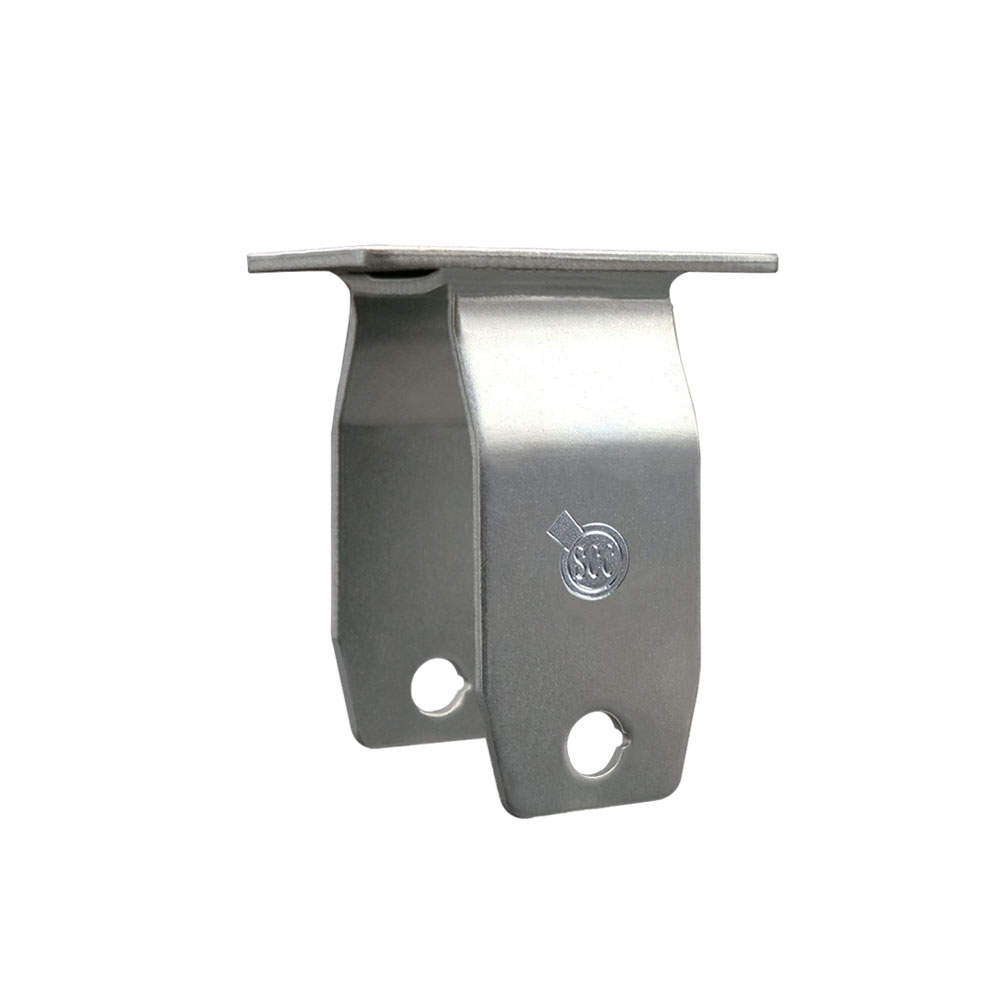 5 Inch Rigid Caster Fork Yoke Rig Frame for Caster Wheels - 450 lbs. Max Capacity - 2-3/8" x 3-5/8" Overall Top Plate - Service Caster Brand — photo 1