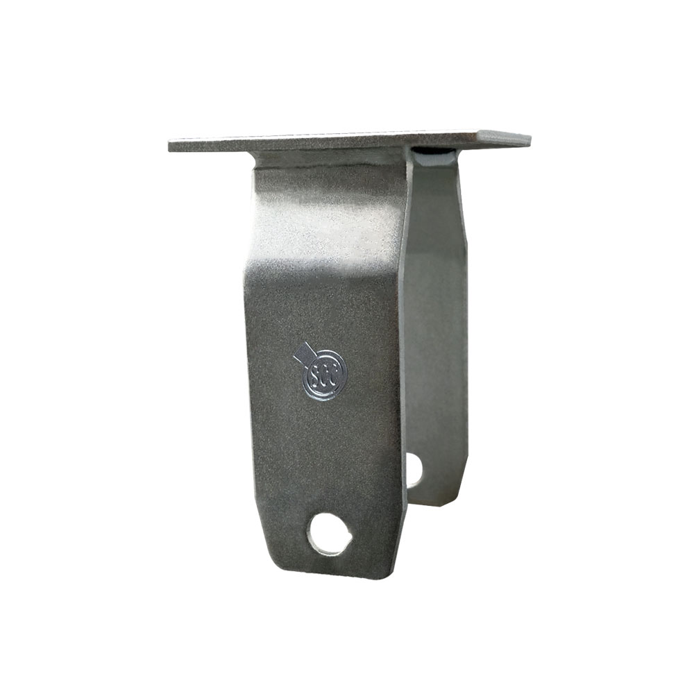 6 Inch Rigid Caster Fork Yoke Rig Frame for Caster Wheels - 450 lbs. Max Capacity - 2-3/8" x 3-5/8" Overall Top Plate - Service Caster Brand — photo 1